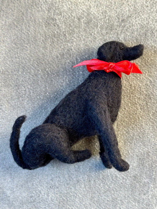 Needle Felted Black Lab
