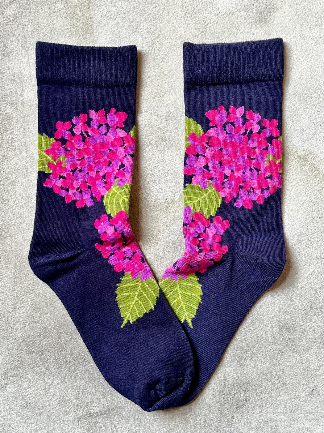 "Pink Hydrangea" Socks by This Night