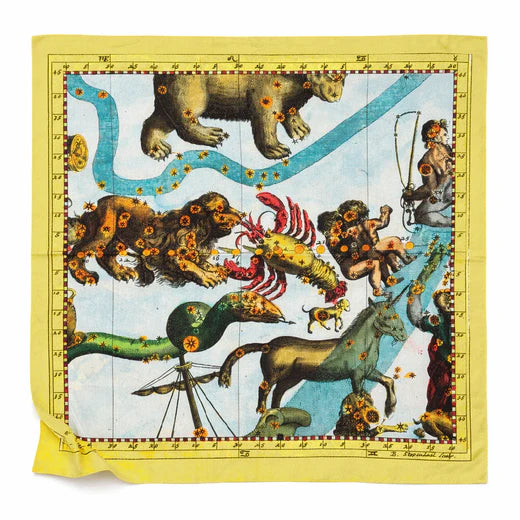"Zodiac" Cotton Bandana by John Derian