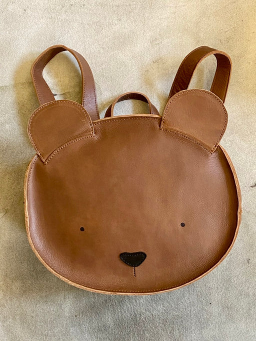 Donsje Leather "Bear" School Backpack
