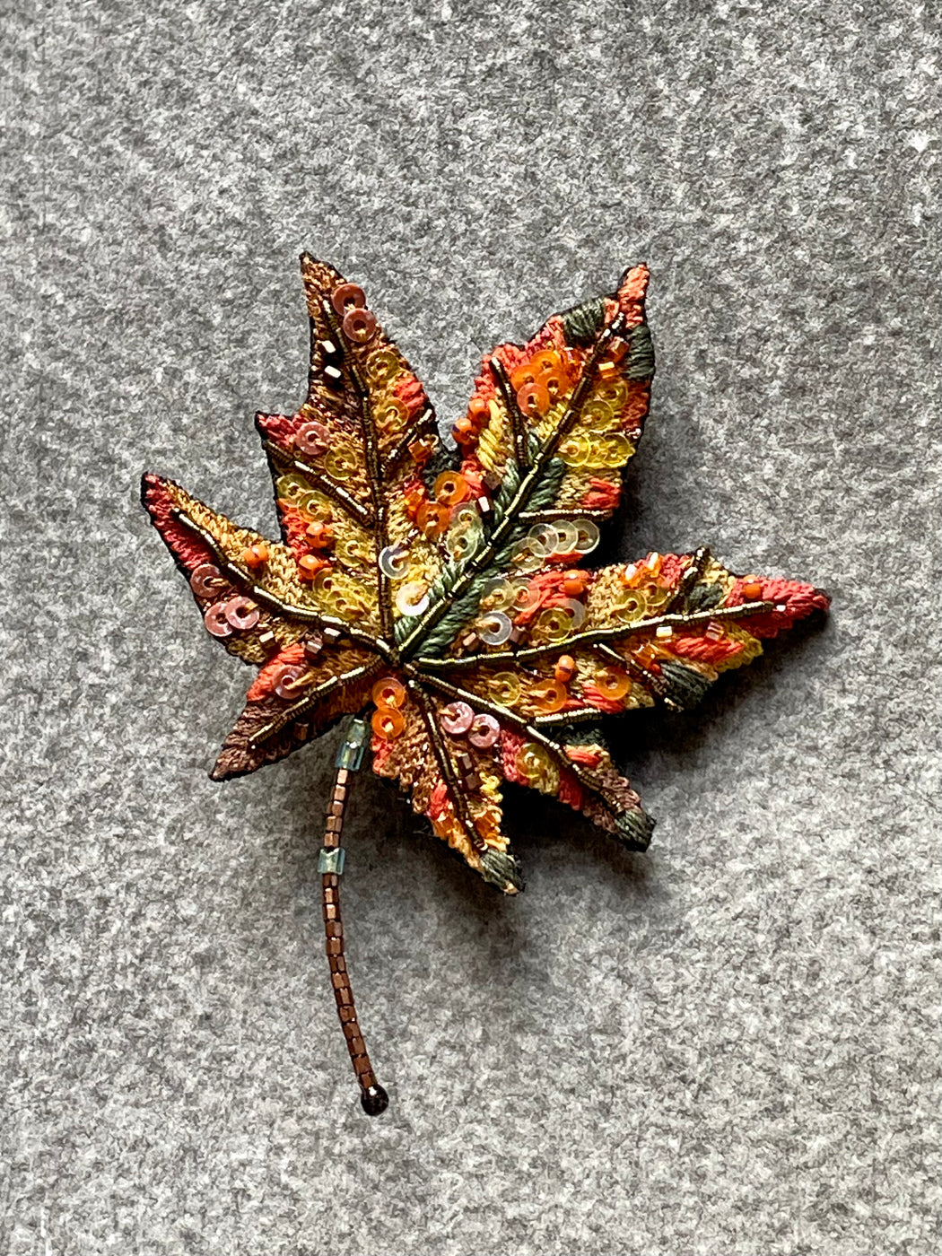 "Maple Leaf" Brooch by Trovelore