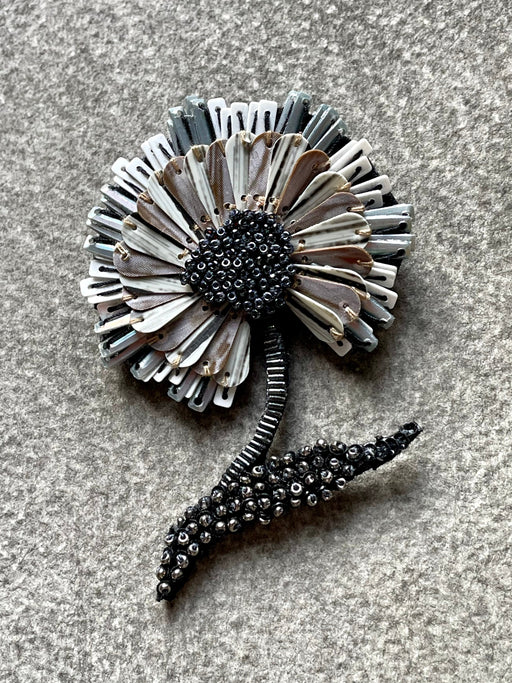 "Ruffle Flower" Brooch by Trovelore