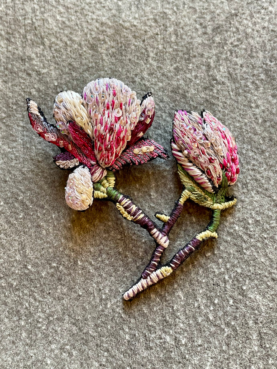 "Magnolia" Brooch by Trovelore