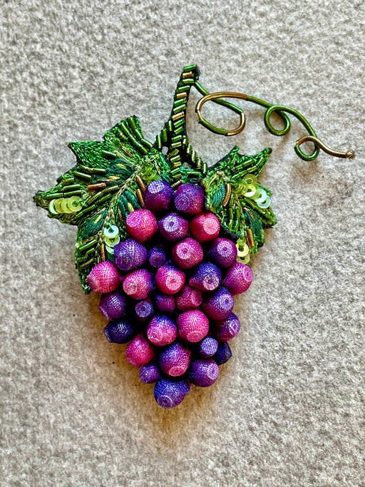 "Grapes" Brooch by Trovelore
