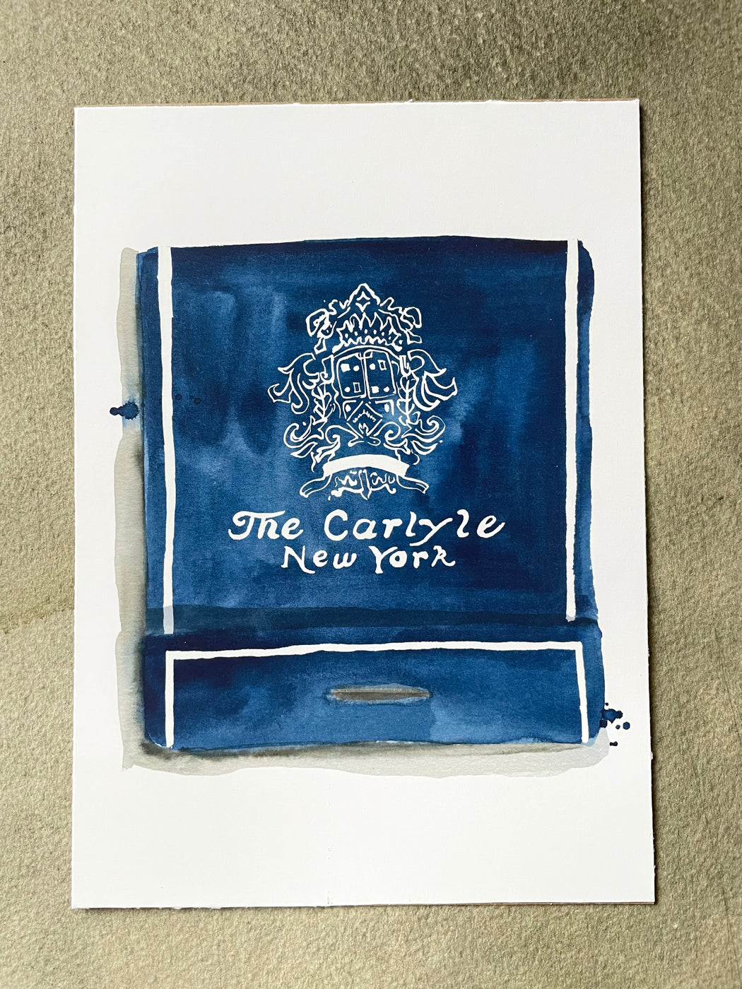 "The Carlyle" Matchbook Watercolor Print by Jessica Rowe