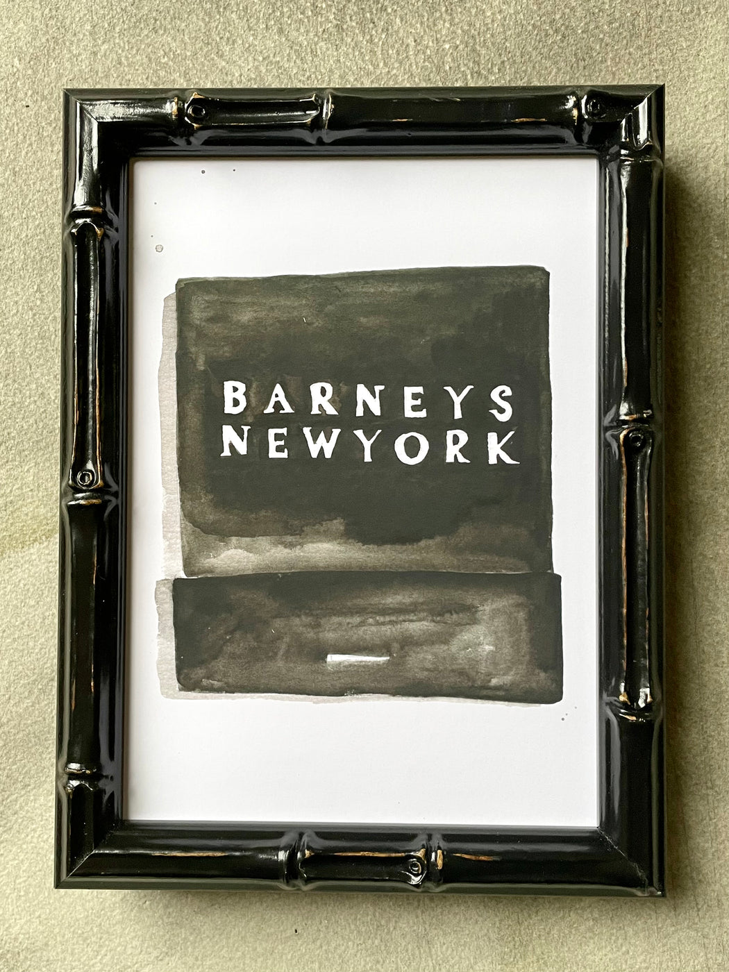 "Barneys" Matchbook Watercolor Print by Jessica Rowe
