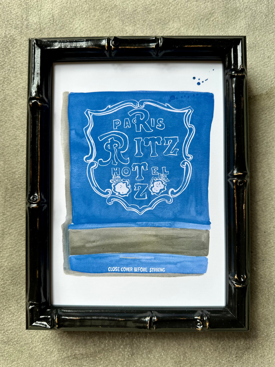 "The Ritz" Matchbook Watercolor Print by Jessica Rowe