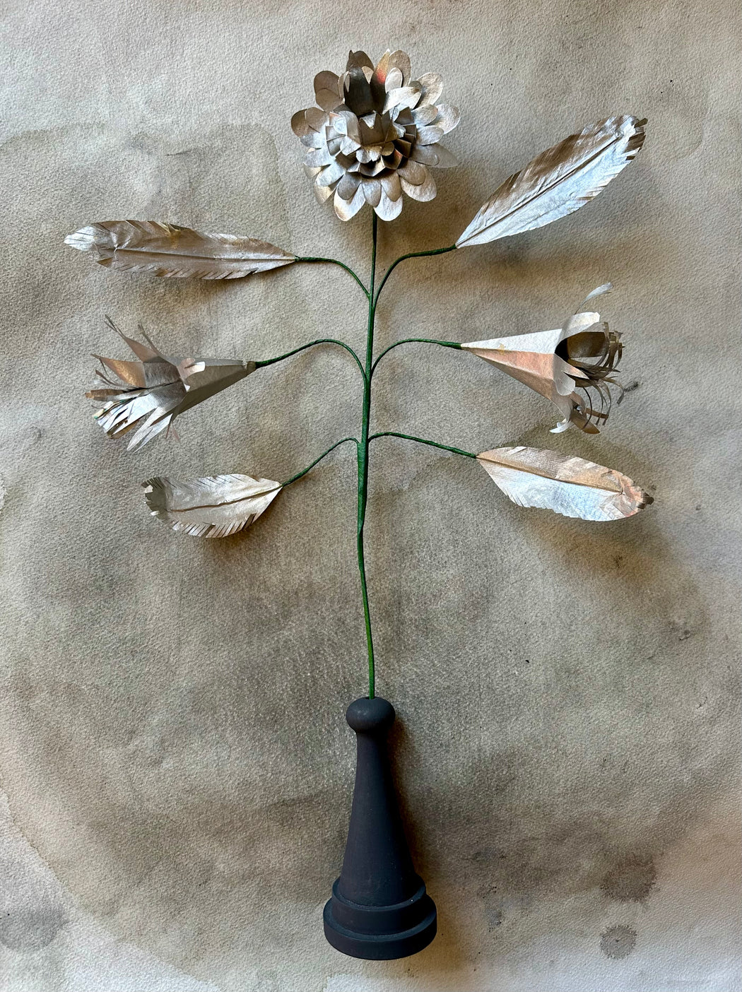 Paper Flower by Momoca - Silver