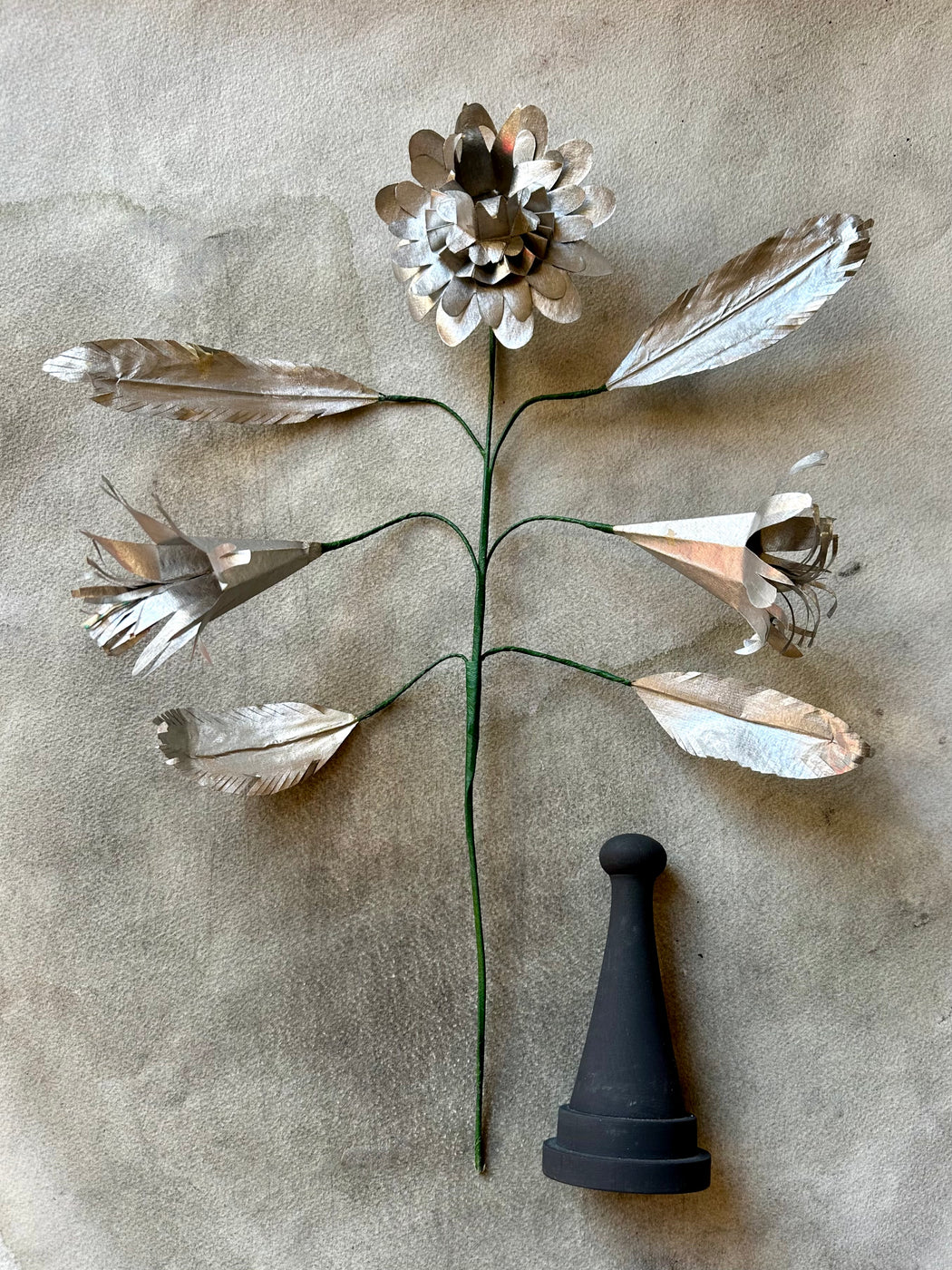 Paper Flower by Momoca - Silver