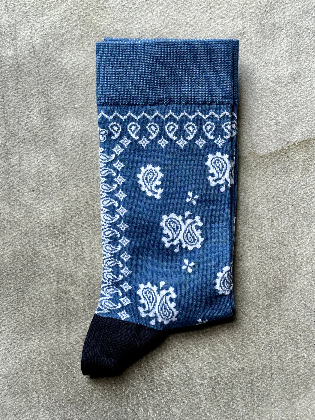 Royalties Paris Socks for Women - Blue Bandana