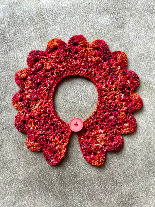 "Reds" Hand-Crocheted Collar by Albo