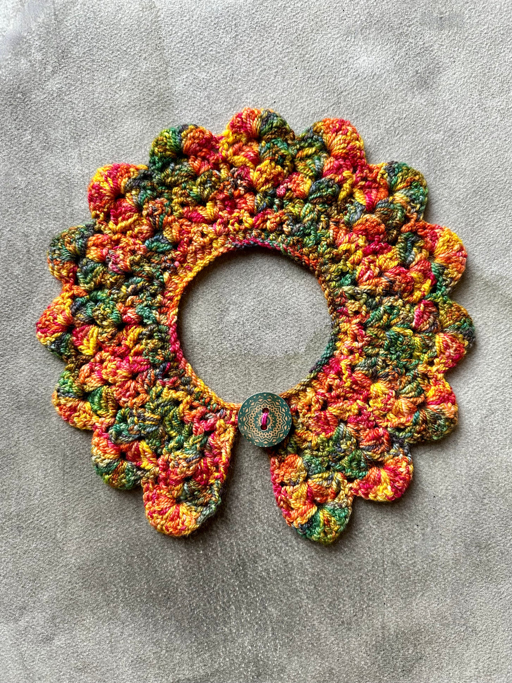 "Lichen" Hand-Crocheted Collar by Albo