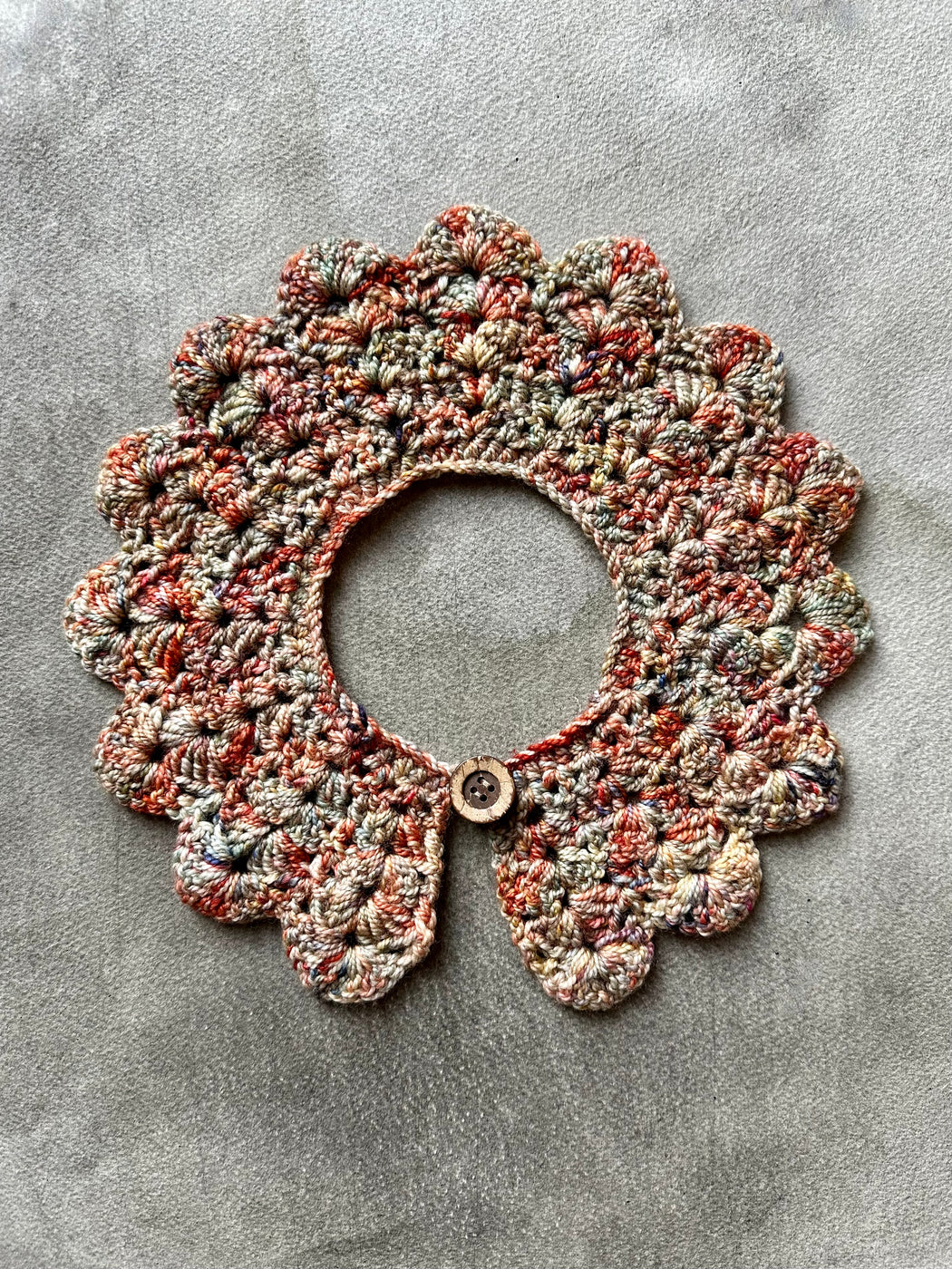 "Heather" Hand-Crocheted Collar by Albo