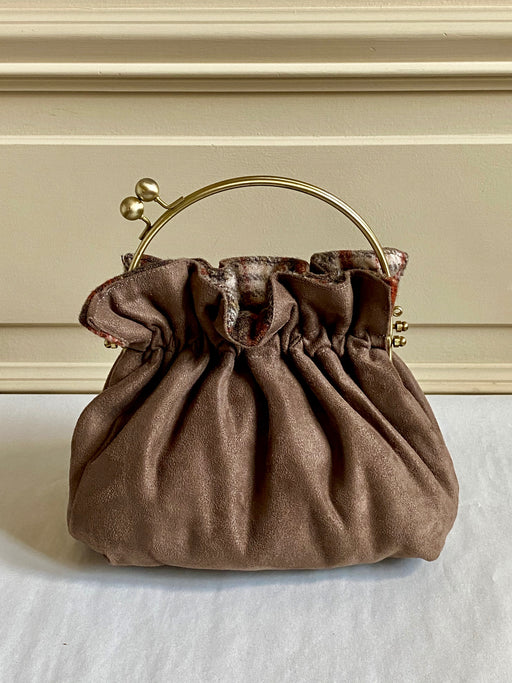 Carolyn Roberts Mushroom Ultrasuede Purse