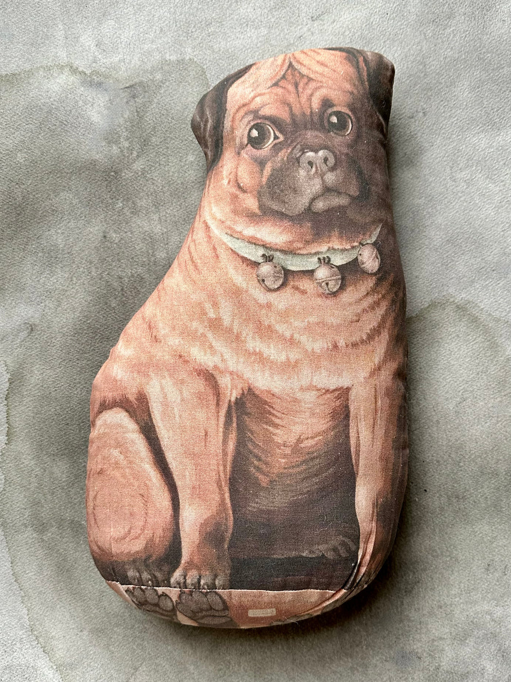 "Vintage Pug" Pillow by Siren Song