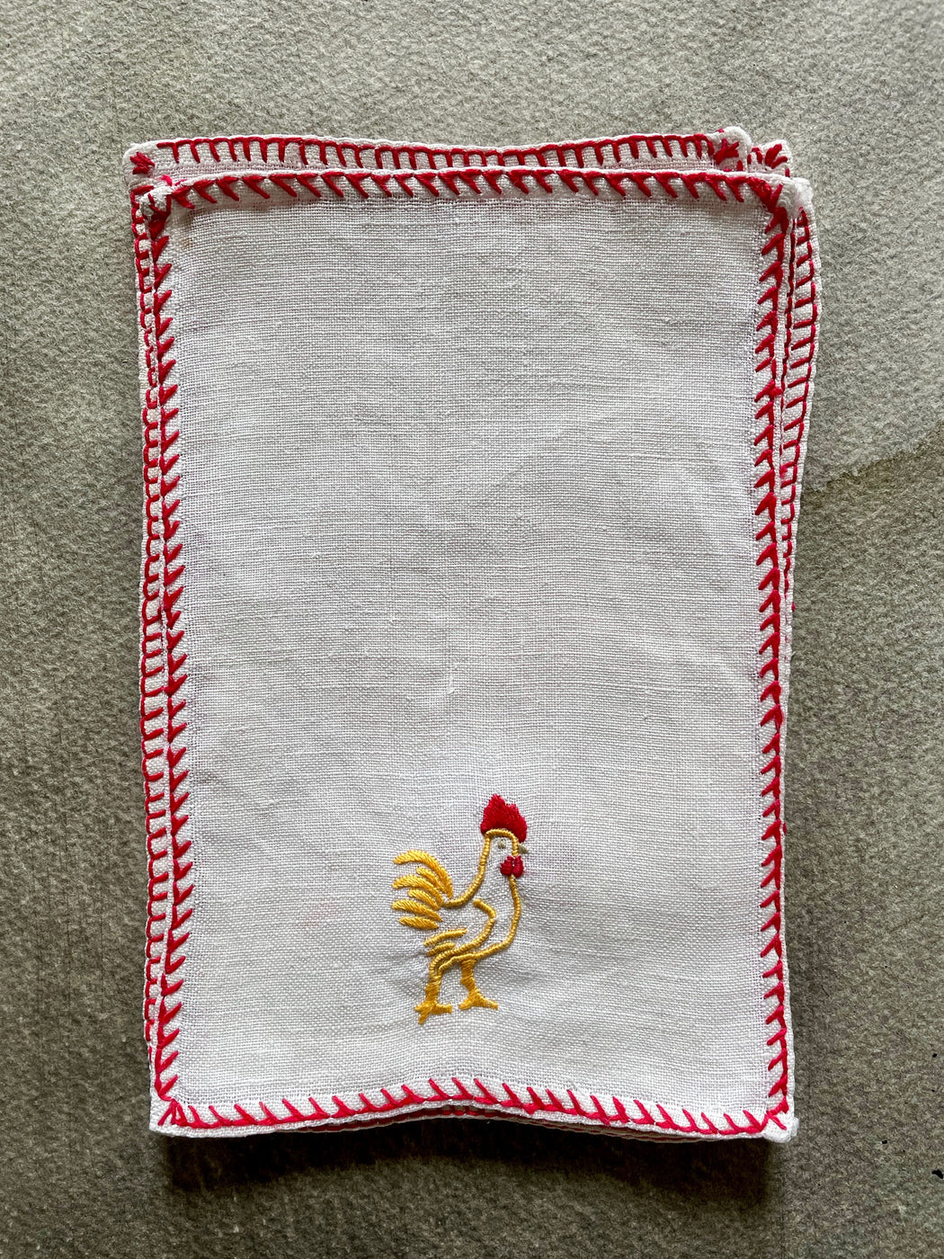 Vintage Cocktail Napkins - Cocks