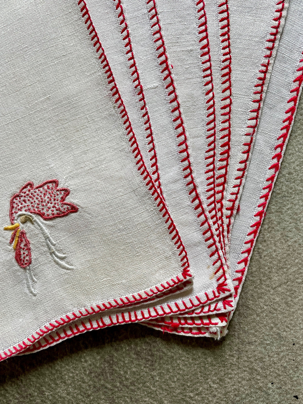 Vintage Cocktail Napkins - Cocks