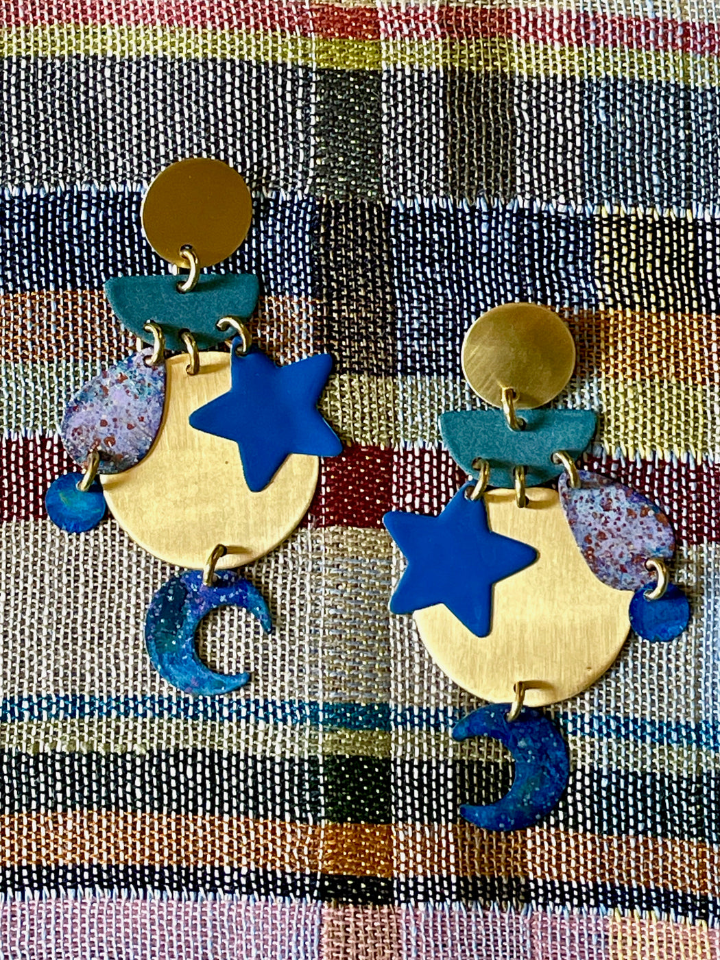 Sibilia "Universe" Brass Earrings