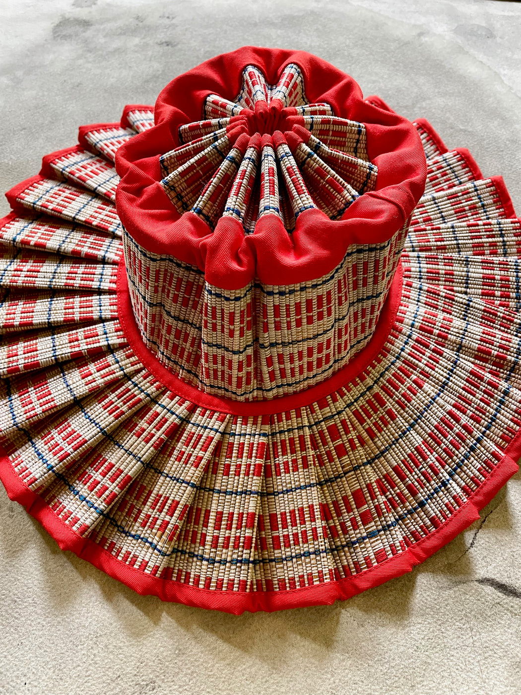 Lorna Murray Folding "Milan" Hat - Red