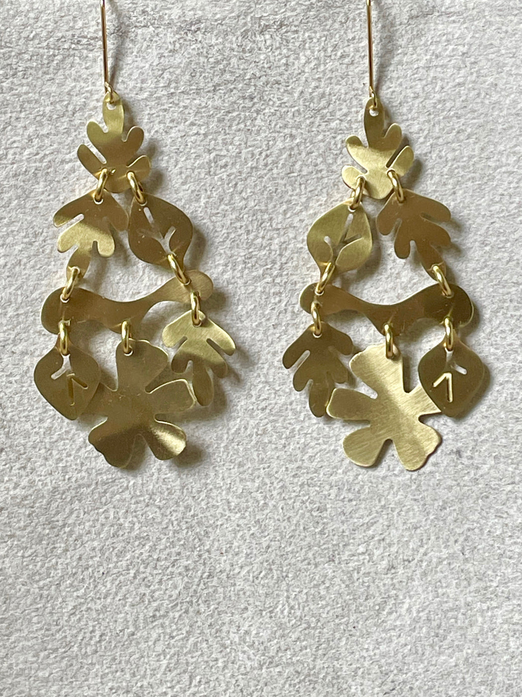 Sibilia "Botanical Cascade" Brass Earrings