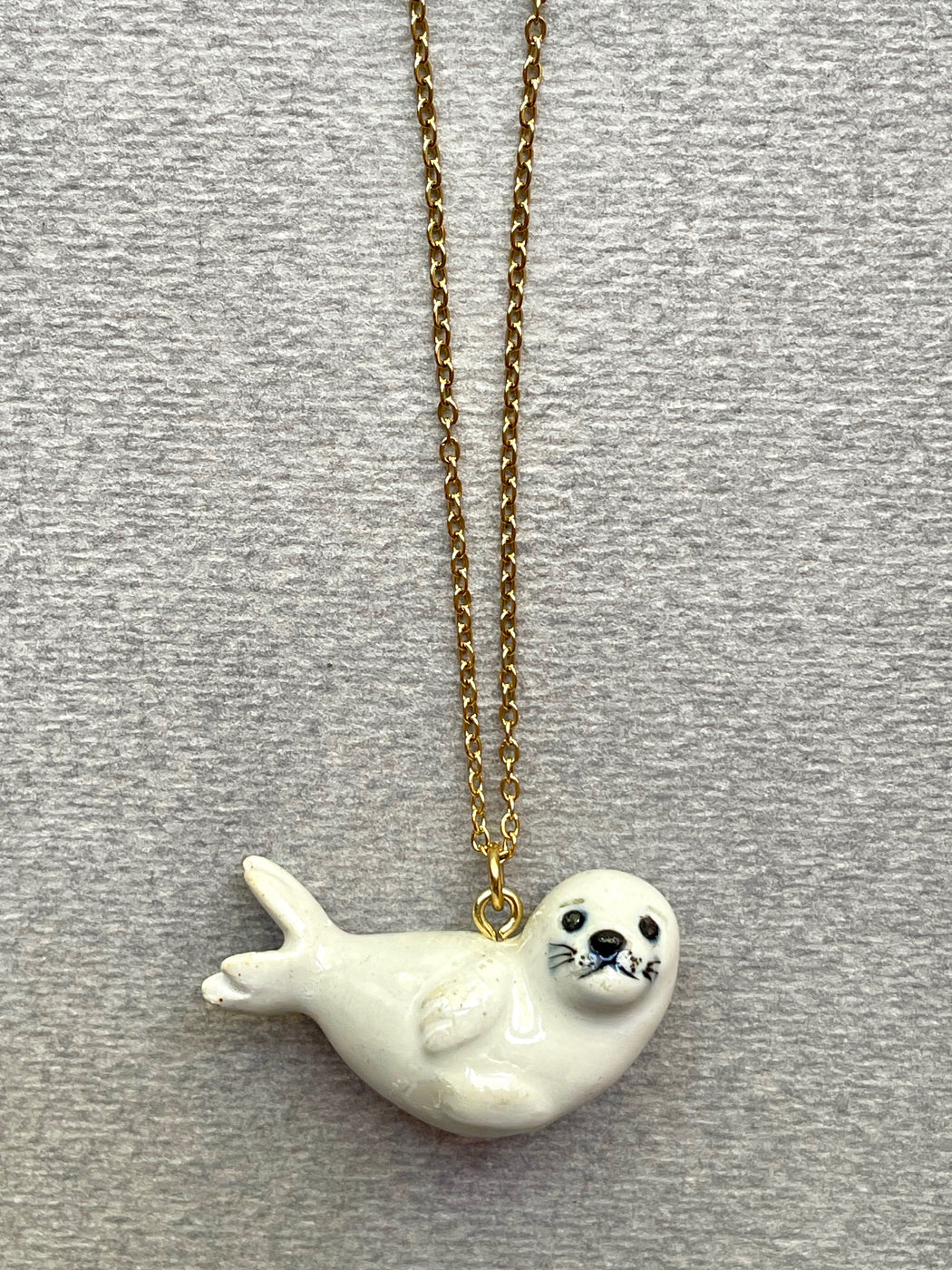 Porcelain "Seal" Pendant by Camp Hollow
