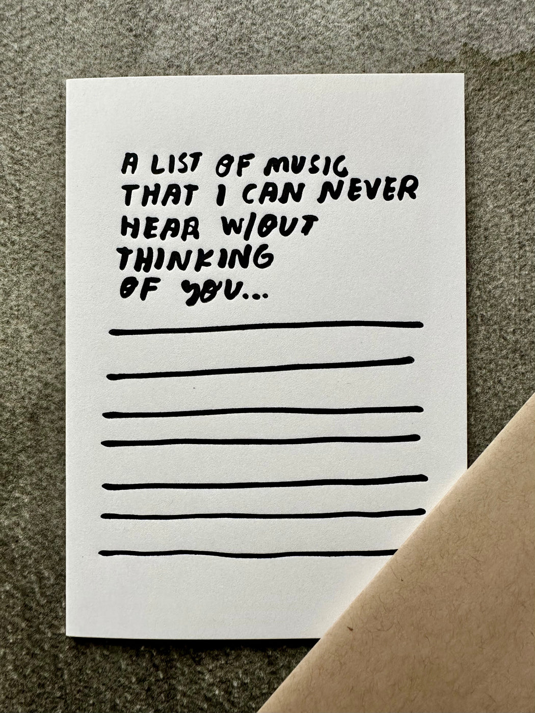 "Songs" Greeting Card