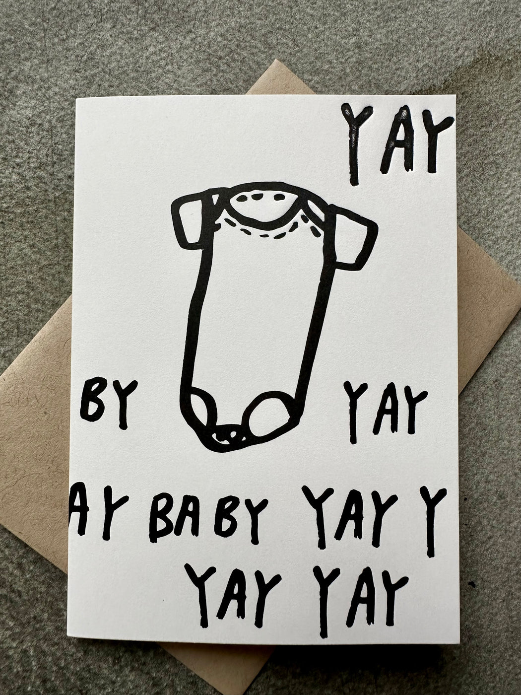 "Yay" Baby Card