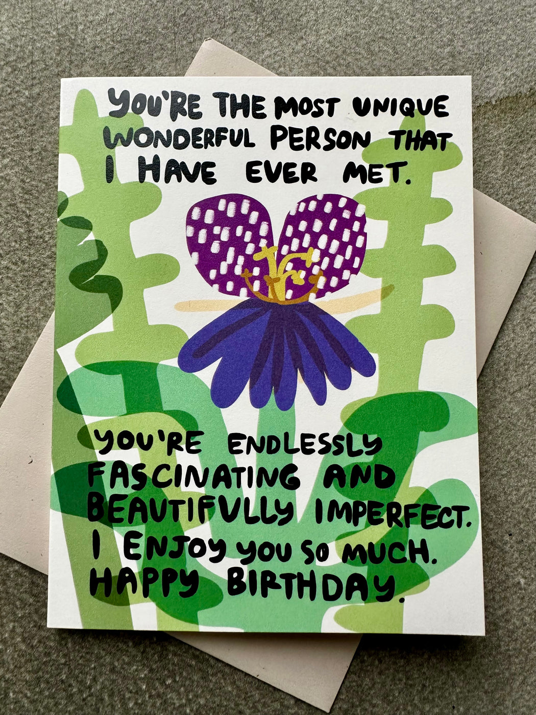 "I Enjoy You So Much" Birthday Card