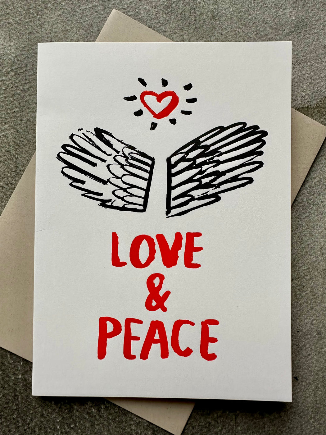 "Love and Peace" Greeting Card