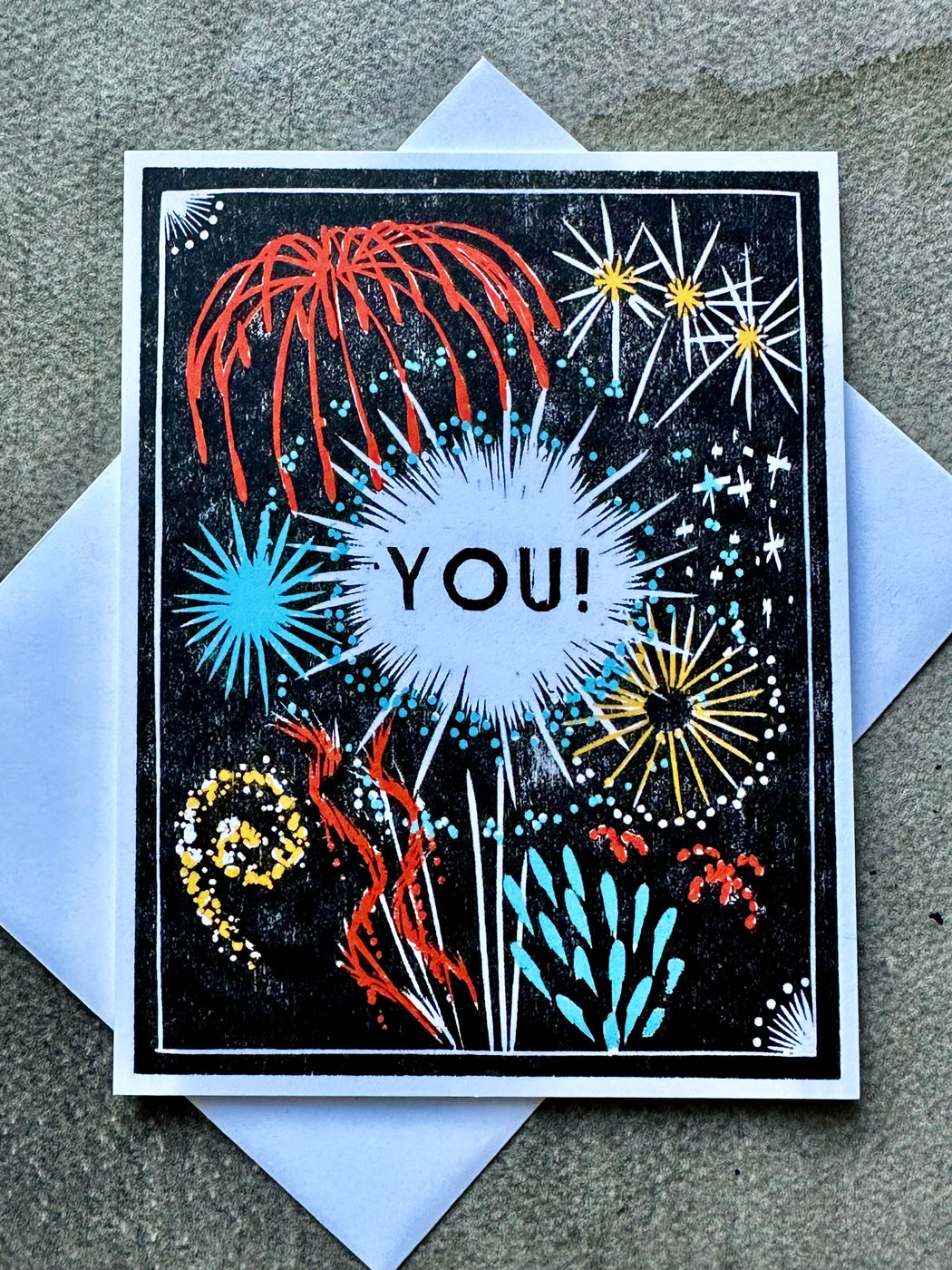 "Fireworks" Celebration Card