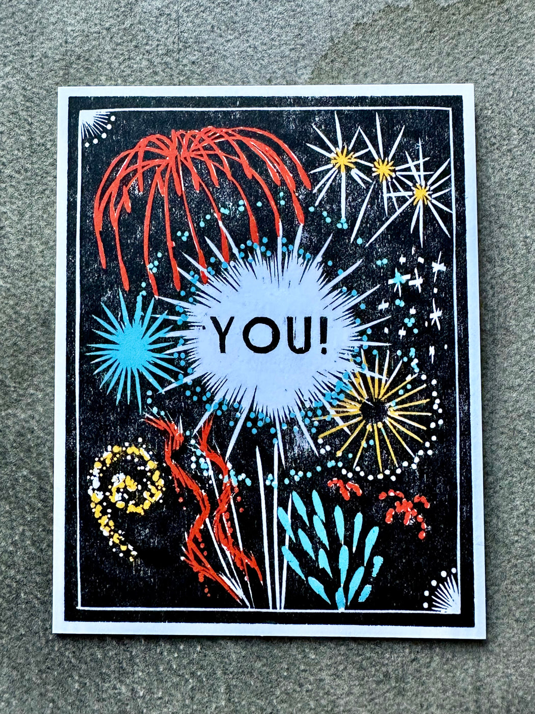 "Fireworks" Celebration Card