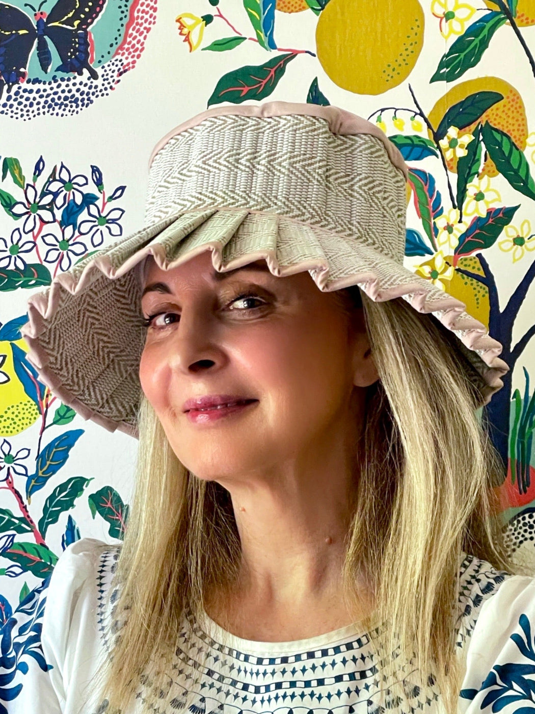 Lorna Murray Folding "Milan" Hat - Herringbone