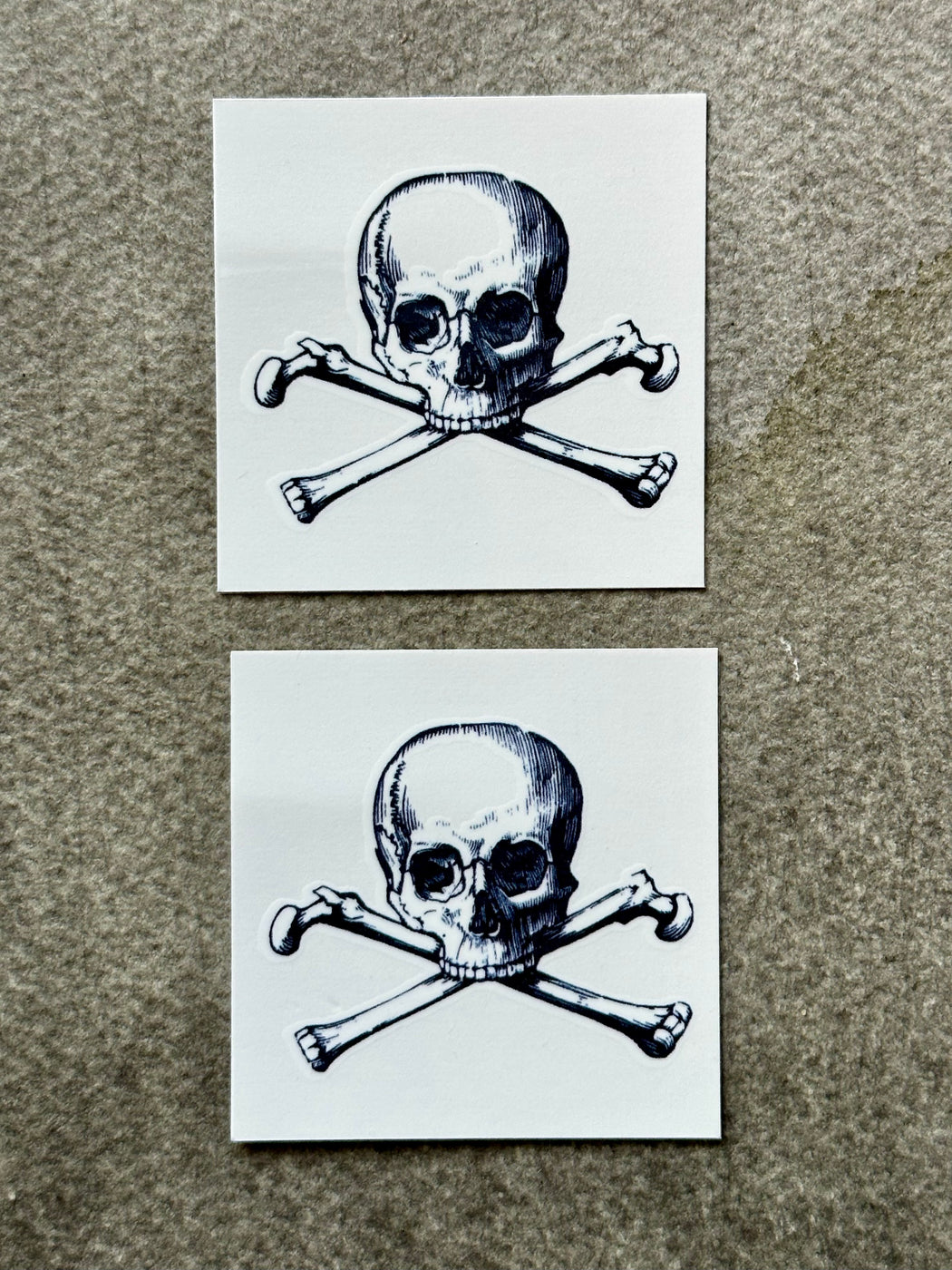"Cartolina Skull" Tattoo by Fiona Richards