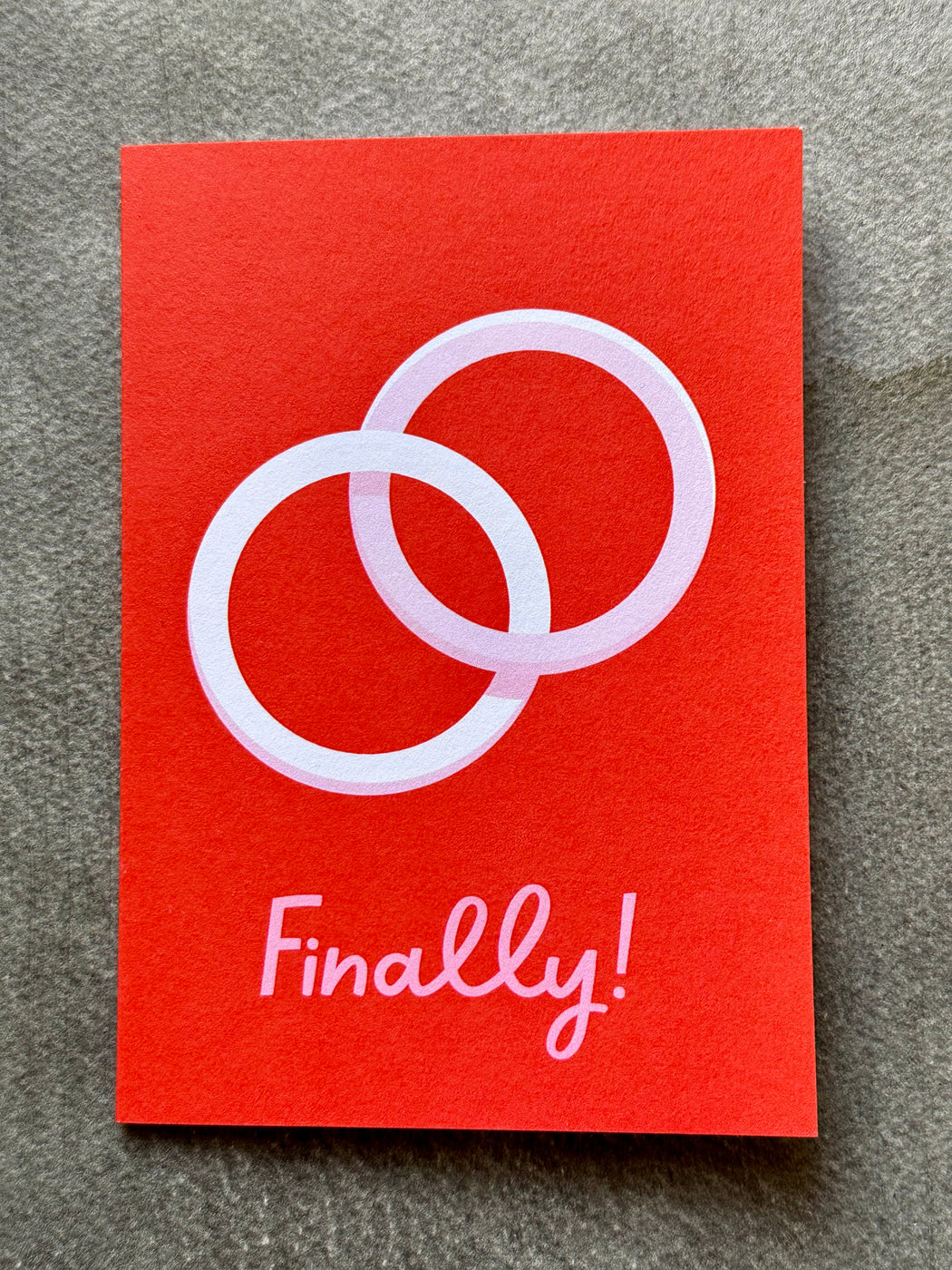"Finally" Wedding Card