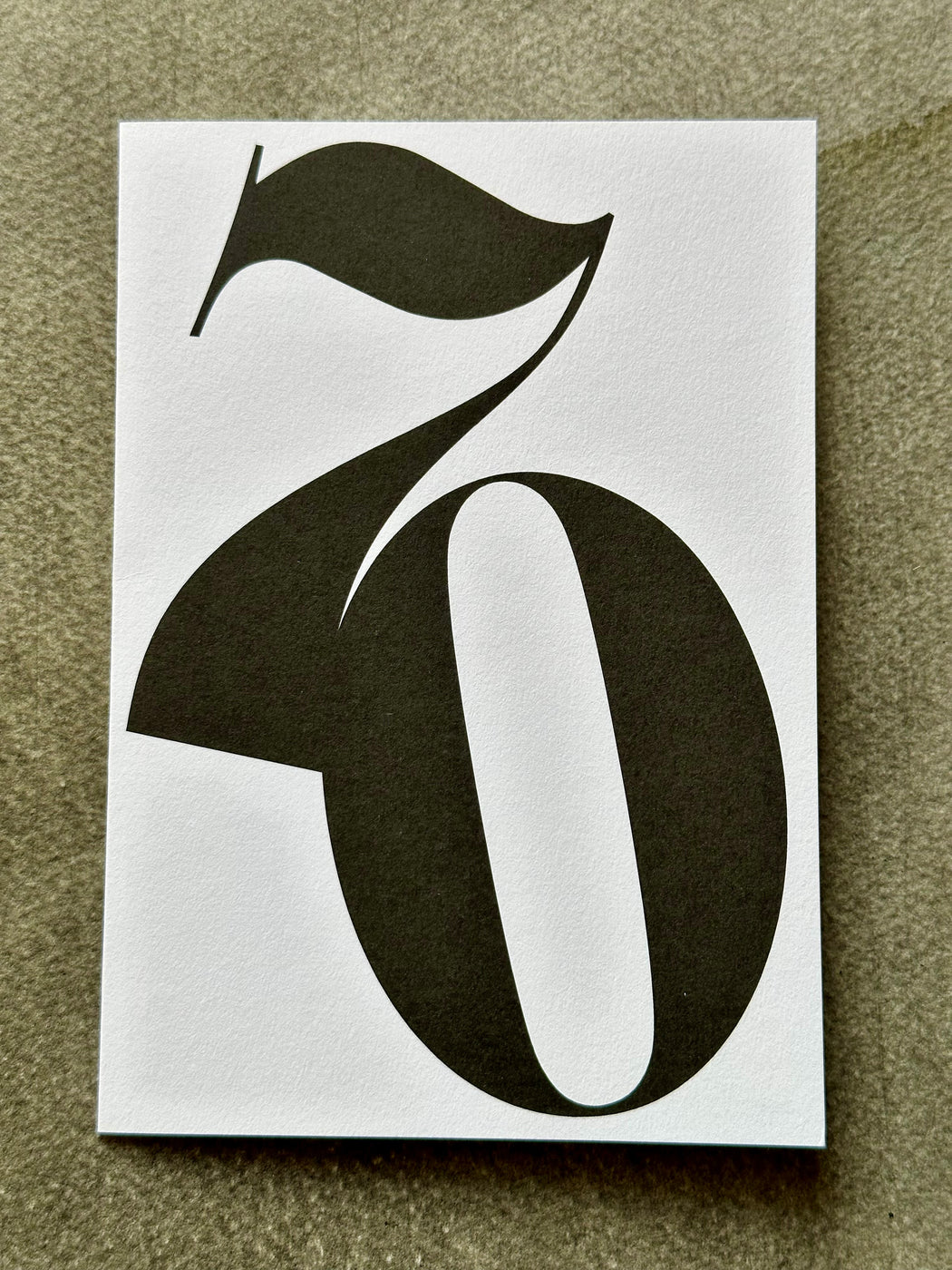 "70" Birthday Card