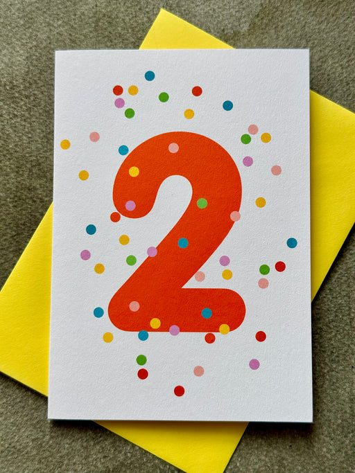 "2" Birthday Card