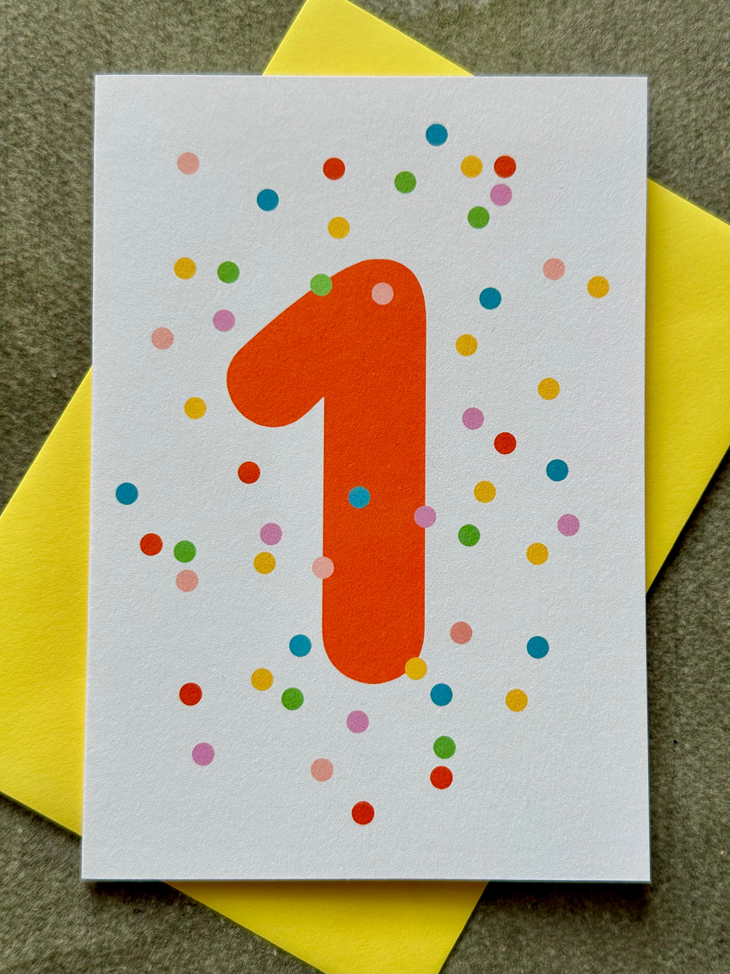 "1" Birthday Card