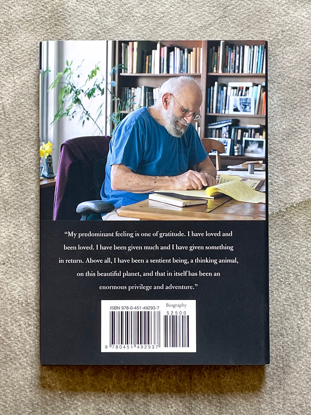 "Gratitude" by Oliver Sacks