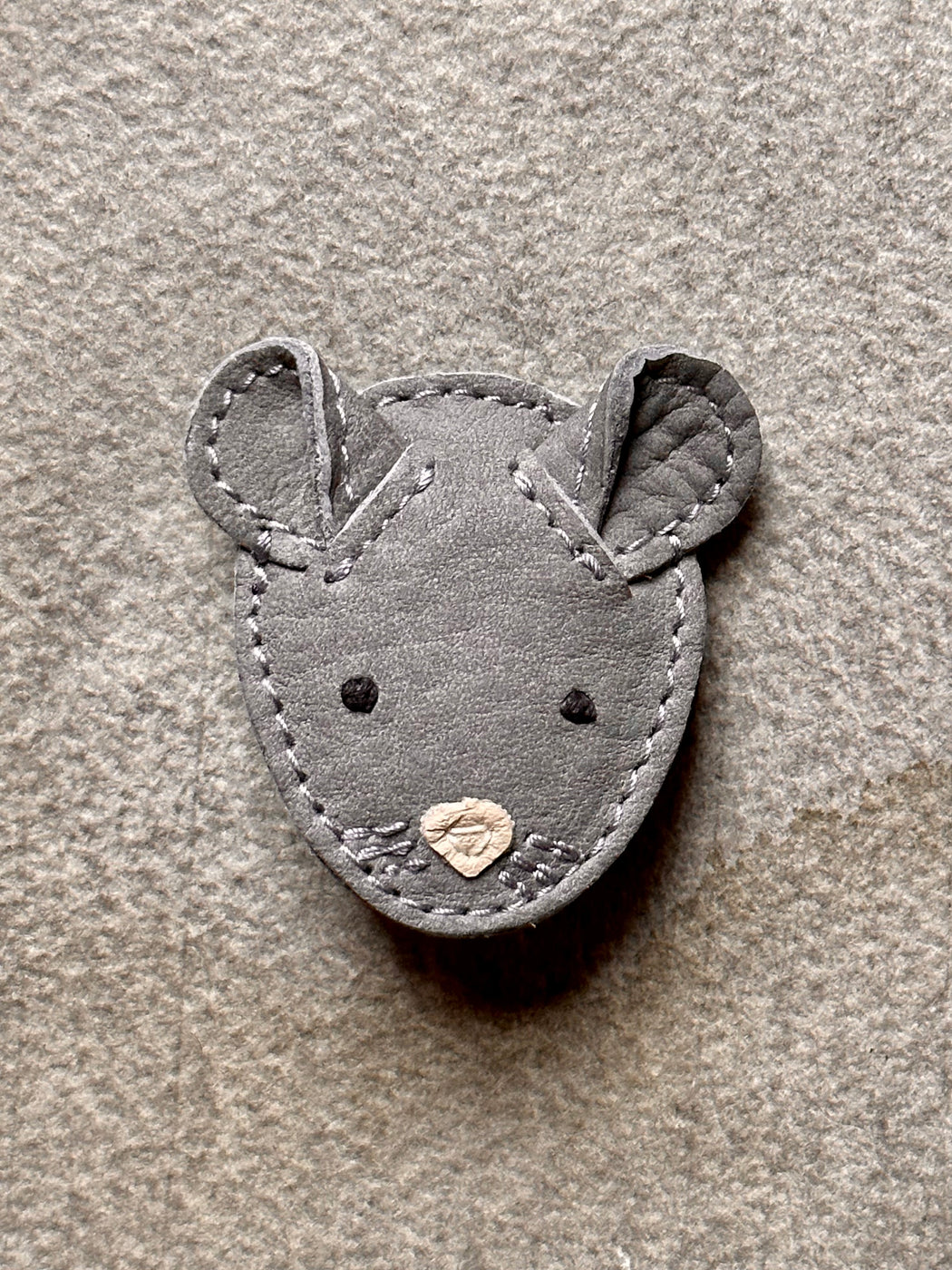 Donsje Leather "Mouse" Hair-clip