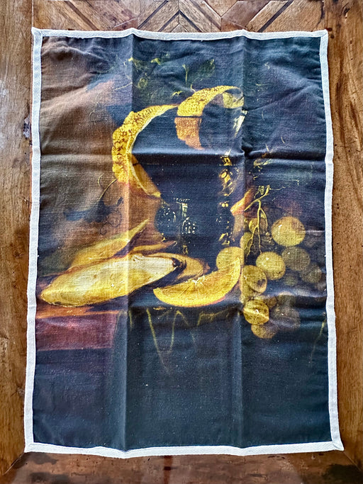 "Oyster and Lemon" Tea Towel by Siren Song