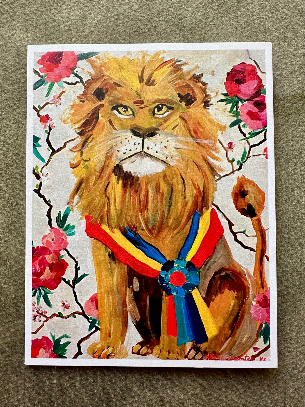 "Brave Lion" Card by Mindy Carpenter