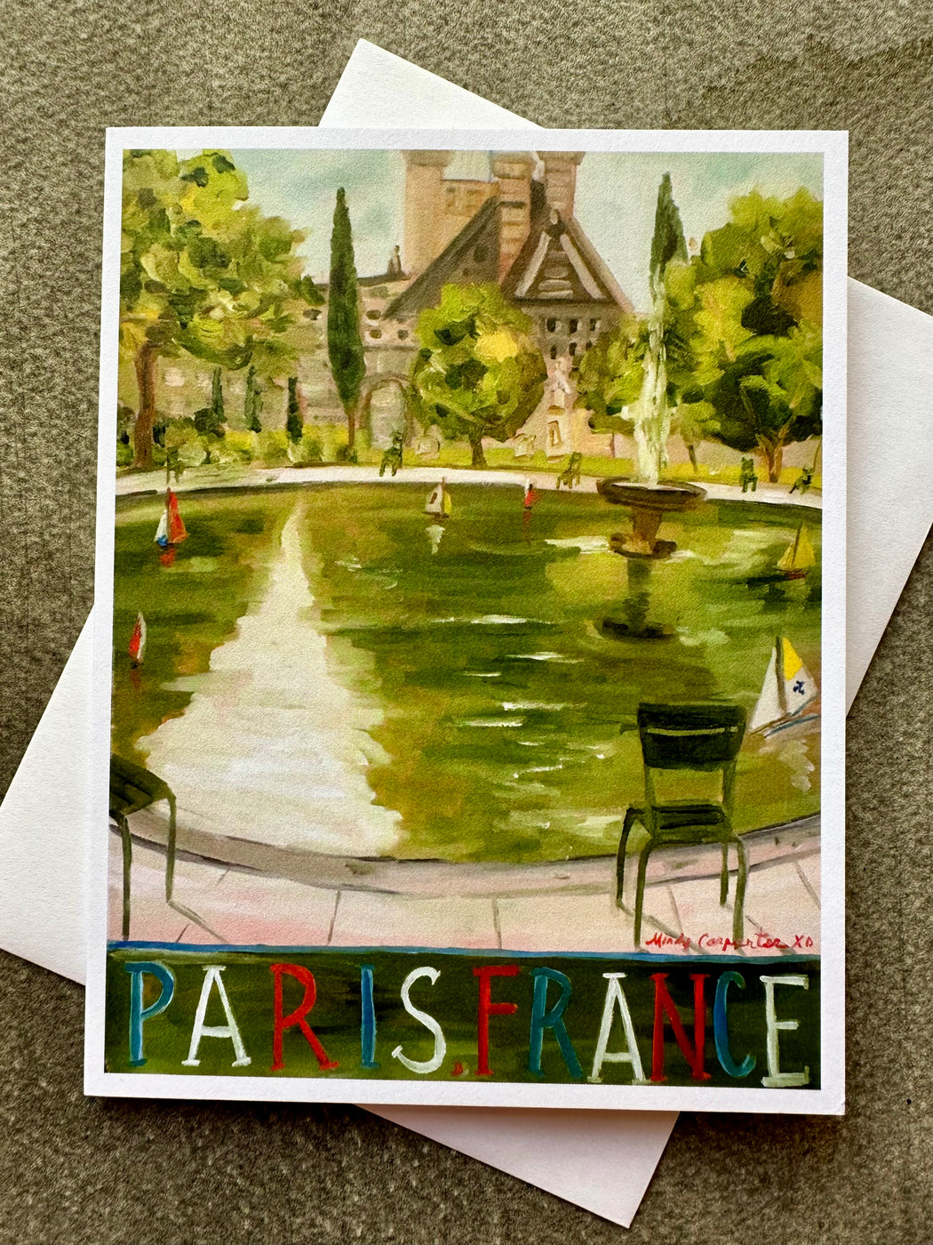 "Jardin de Luxembourg" Card by Mindy Carpenter