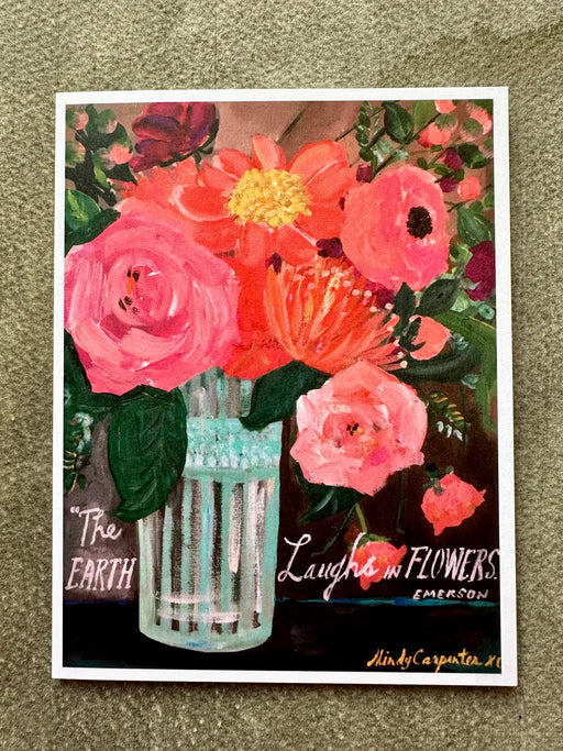 "The Earth Laughs in Flowers" Card by Mindy Carpenter