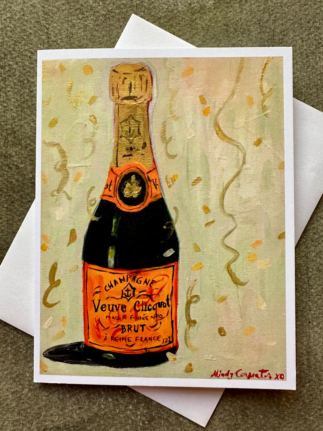 "Champagne" Card by Mindy Carpenter