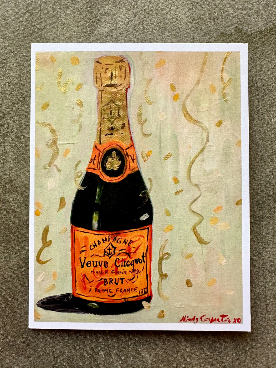 "Champagne" Card by Mindy Carpenter