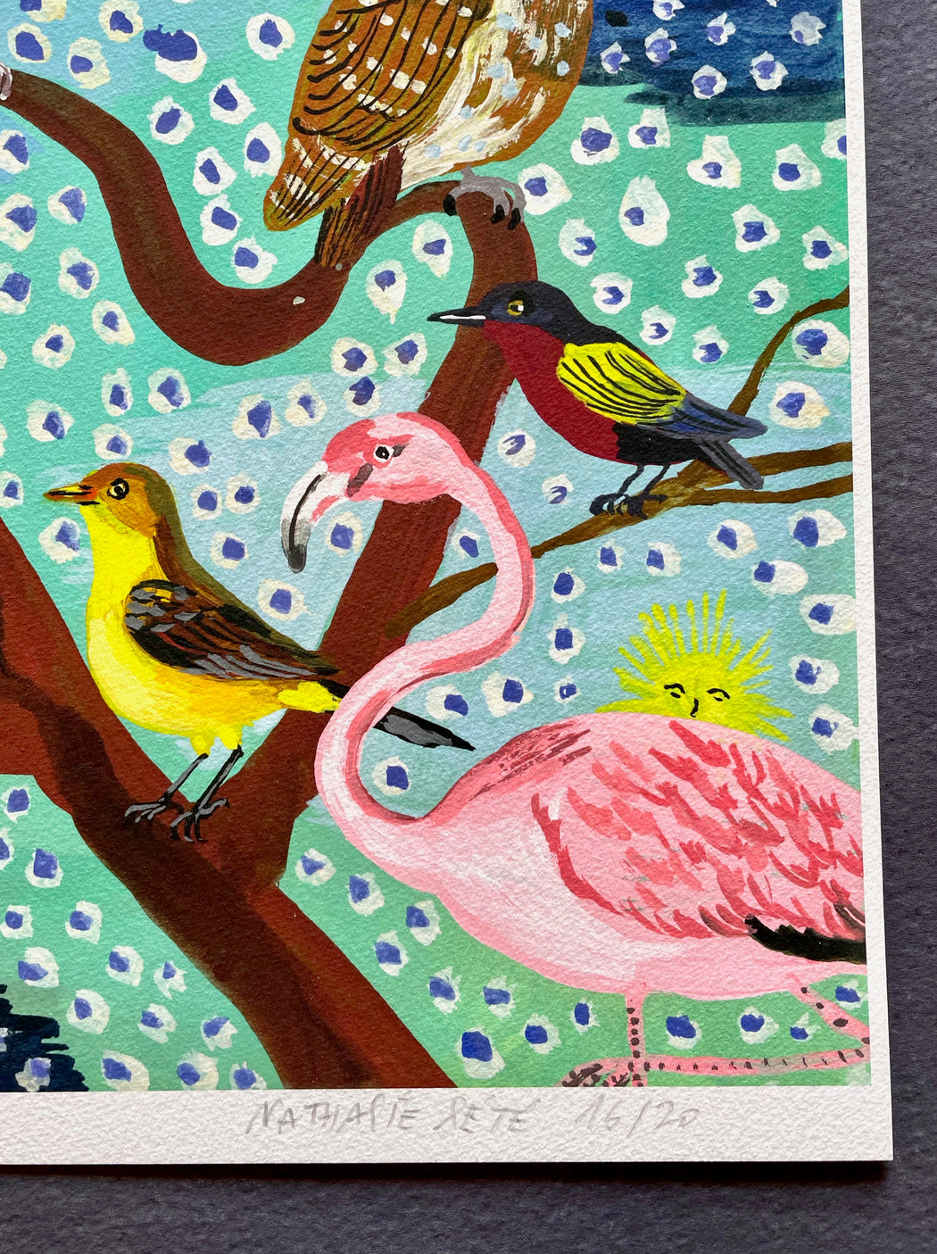 Nathalie Lete "Birds" Large Framed Art Print