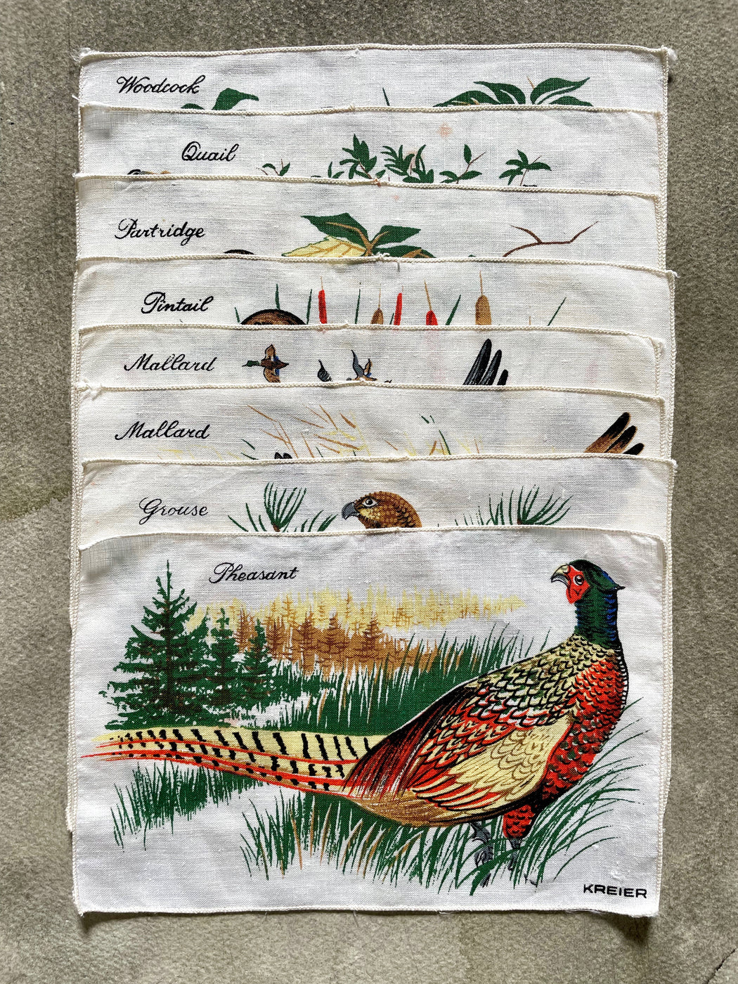 Vintage Cocktail Napkins - Birds and Waterfowl