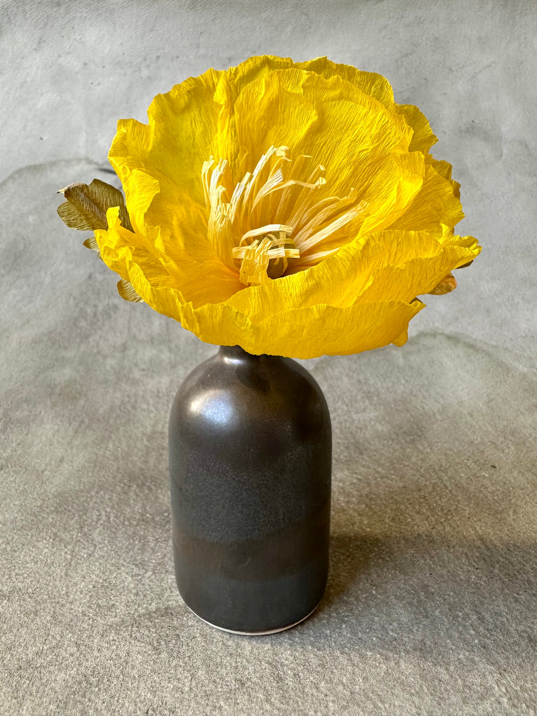 Paper Poppy in Vase
