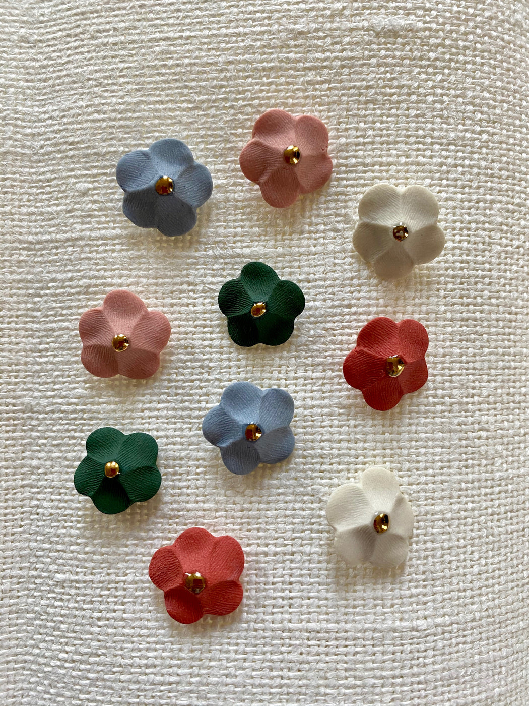 Jenna Vanden Brink Porcelain Flower Earrings - Coral