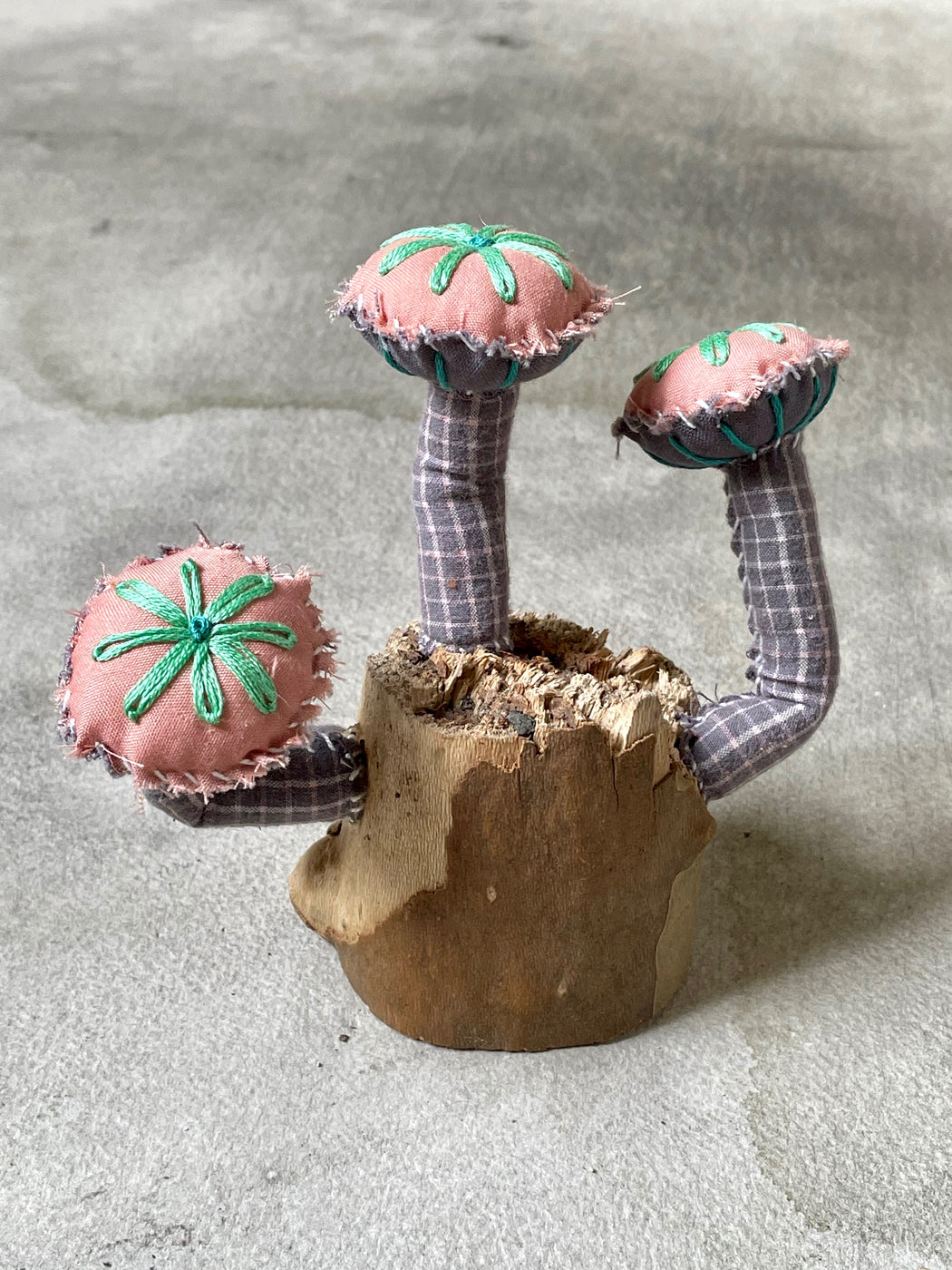 Fabric "Fungi" Sculpture by Amanda Adams